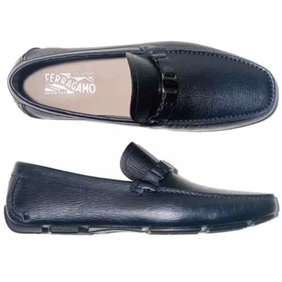 Salvatore Ferragamo | Shoes | Ferragamo Bit Loafers Navy  display picture 3